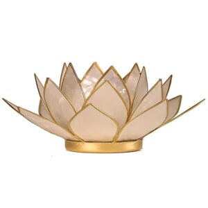 Lotus Capiz Sfeerlicht Parelmoer Goud