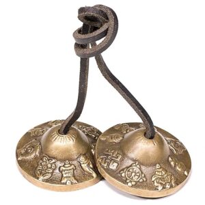 Tingsha 8 Voorspoedsymbolen 6.5cm