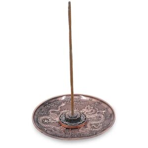 Wierookhouder Draken Koperkleurig 10cm Set 2 stuks